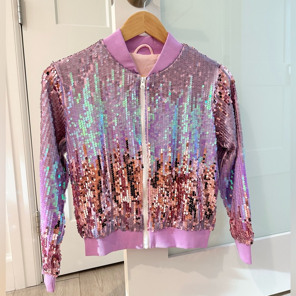 Sequin Kids Jacket - Pink and Purple 💜✨